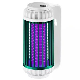 1pc Electric Rechargeable Photocatalytic Anti Mosquito Killer Lamp UV Bug Insect Trap Light Pest Control Repellent (Items: Direct Plug, Color: Atrovirens)